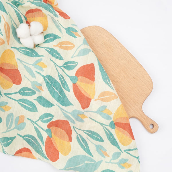 Pure Cotton Bamboo Muslin Swaddle Blanket Set - Large 120cm